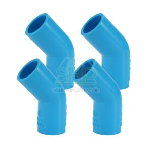ข้องอหนา PVC  45องศา ขนาด 1/2" (4หุน) DSAI ดีเอสเอไอ 1 เเพ็ค