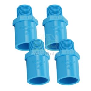 ข้อต่อเกลียวนอกพีวีซี PVC ขนาด 1.1/4" (1 นิ้ว สอง) DSAI ดีเอสเอไอ 1 ลัง