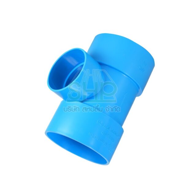 สามทางบางพีวีซี PVC ขนาด 6" (6นิ้ว)  DSAI ดีเอสเอไอ 1 เเพ็ค