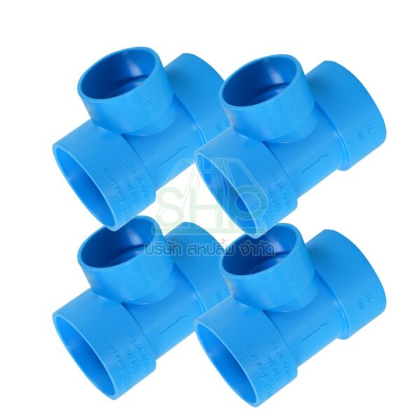 สามทางลดบางพีวีซี PVC ขนาด 2"x1.1/2" (2นิ้ว ลด 1นิ้วครึ่ง)  DSAI ดีเอสเอไอ 1 เเพ็ค