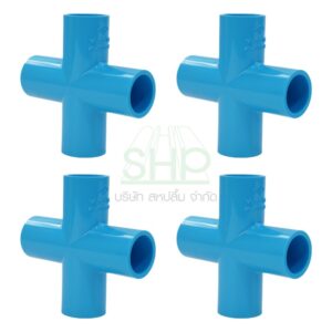 สี่ทาง90 บวกPVC พีวีซีน้ำไทย ขนาด 3/4" (6หุน) THAIPIPEจำนวน 4ชิ้น/แพ็ค