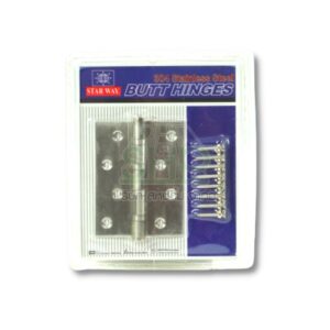 STAR WAY บานพับสเตนเลส ประตู สเตนเลส บานพับได้ทั้งบานซ้ายและขวา (4"X3MM)