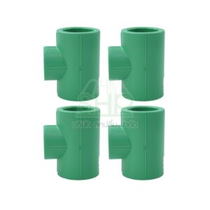 4 ตัว สามทางลด 1 x 3/4" (1นิ้วลด6หุน) ขนาด 32x25 มิล ไทย พีพีอาร์ THAI PPR ข้อต่อสามทางลดพีพีอาร์ ข้อต่อสามทางลด PPR | 09-TP211T032025