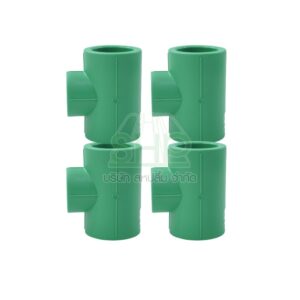 4 ตัว สามทางลด 1.1/4 x 1/2" (1นิ้ว2หุนลด4หุน) ขนาด 40x20 มิล ไทย พีพีอาร์ THAI PPR ข้อต่อสามทางลดพีพีอาร์ ข้อต่อสามทางลด | 09-TP211T040020
