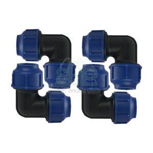 ข้องอพีอี PE 90 องศา ขนาด 32 มิล (1นิ้ว) 4 ตัว/แพ็ค | 06-BC02032