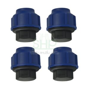 ปลักอุดพีอี PE  ขนาด 32 มิล (1นิ้ว) 4 ตัว/แพ็ค | 06-BC10032