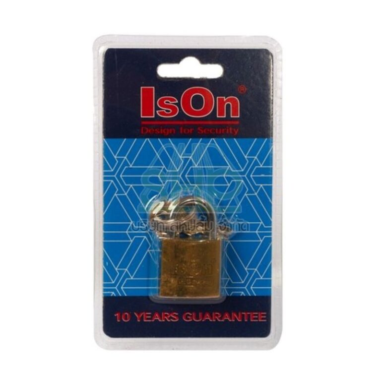 แม่กุญแจ ISON พร้อมลูก ระบบสปริงเหล็กชุบ คอสั้น 25 มม. | 42-I161-1400