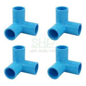 สามทางตั้งฉากPVC น้ำไทย ขนาด 3/4" (6หุน) THAIPIPE จำนวน 4ชิ้น/แพ็ค | 03NT-B1A22020